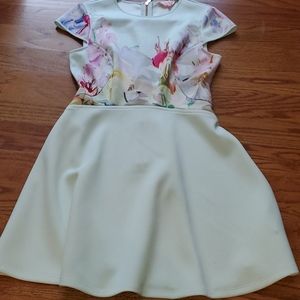 Hanging Gardens Skater Dress by Ted Baker. Sz.3